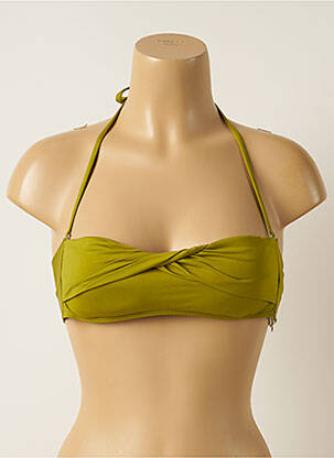 Sutien de costum de baie elasticitate sutien cu susținere înaltă și burete detașabil verde IODUS femeie