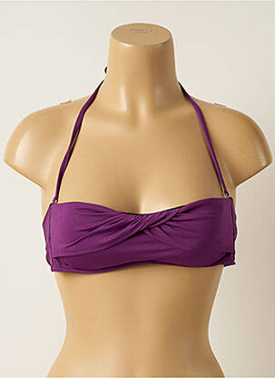 Sutien de costum de baie elasticitate sutien cu susținere înaltă și burete detașabil violet IODUS femeie