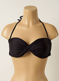 Sutien de costum de baie elasticitate top triunghiuri negru IODUS femeie