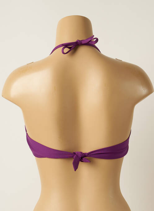 Sutien de costum de baie elasticitate sutien cu susținere înaltă și burete detașabil violet IODUS femme