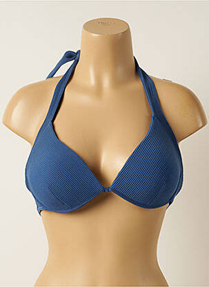 Sutien de costum de baie elasticitate top sutien push-up albastru IODUS femeie