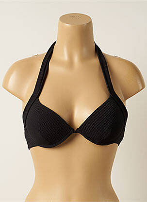 Sutien de costum de baie elasticitate top sutien push-up negru IODUS femeie