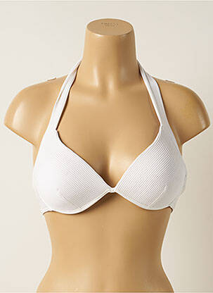 Sutien de costum de baie elasticitate top sutien push-up alb IODUS femeie