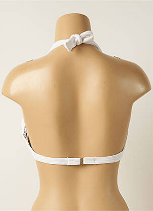 Sutien de costum de baie elasticitate top sutien push-up alb IODUS femeie