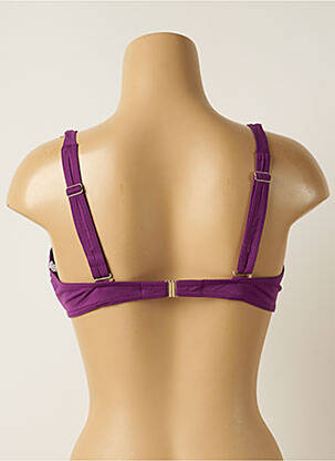 Sutien de costum de baie elasticitate sutien cupe întregi cu decolteu înalt violet IODUS femeie