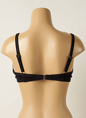 Sutien de costum de baie elasticitate sutien cupe întregi cu decolteu înalt negru IODUS femeie