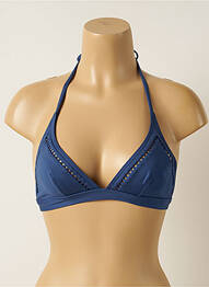 Sutien de costum de baie elasticitate top triunghiuri albastru IODUS femeie