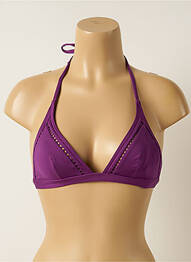 Sutien de costum de baie elasticitate top triunghiuri violet IODUS femeie