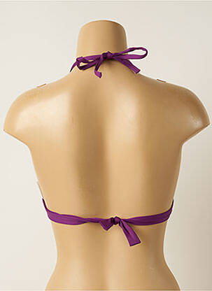 Sutien de costum de baie elasticitate top triunghiuri violet IODUS femeie