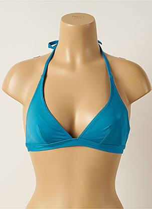 Sutien de costum de baie elasticitate top triunghiuri albastru IODUS femeie
