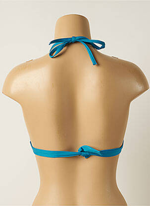 Sutien de costum de baie elasticitate top triunghiuri albastru IODUS femeie