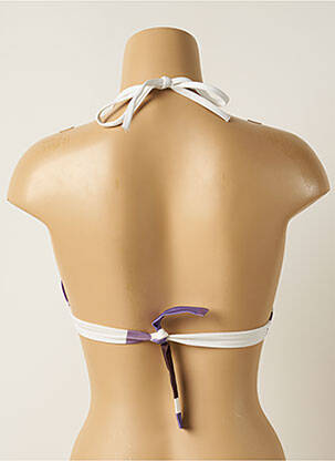 Sutien de costum de baie elasticitate top triunghiuri violet IODUS femeie