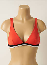 Sutien de costum de baie elasticitate top triunghiuri portocaliu IODUS femeie