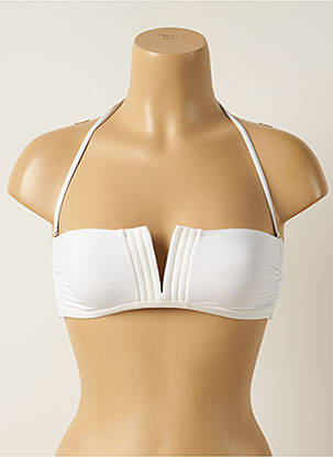 Sutien de costum de baie elasticitate top bentiță alb IODUS femeie