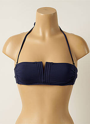 Sutien de costum de baie elasticitate top bentiță albastru IODUS femeie