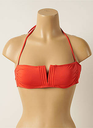 Sutien de costum de baie elasticitate top bentiță portocalie IODUS femeie