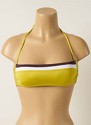 Sutien de costum de baie elasticitate top bentiță galben IODUS femeie