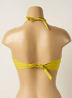 Sutien de costum de baie elasticitate top bentiță galben IODUS femeie