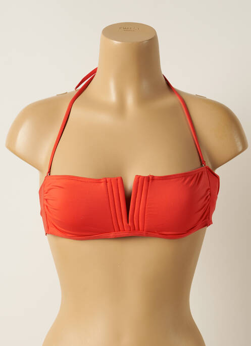 Sutien de costum de baie elasticitate top bentiță portocaliu IODUS femme