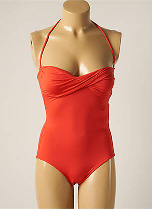 Costum de baie dintr-o singură piesă elasticitate top sutien modelat portocalie IODUS femeie