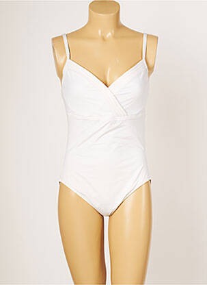 Costum de baie dintr-o singură piesă elasticitate top sutien modelat alb IODUS femeie