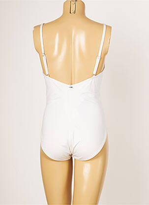 Costum de baie dintr-o singură piesă elasticitate top sutien modelat alb IODUS femeie