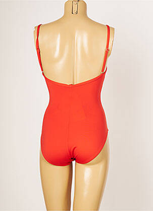 Costum de baie dintr-o singură piesă elasticitate top sutien modelat portocaliu IODUS femeie