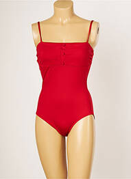 Costum de baie dintr-o singură piesă elasticitate top sutien tip racerback roșu IODUS femme