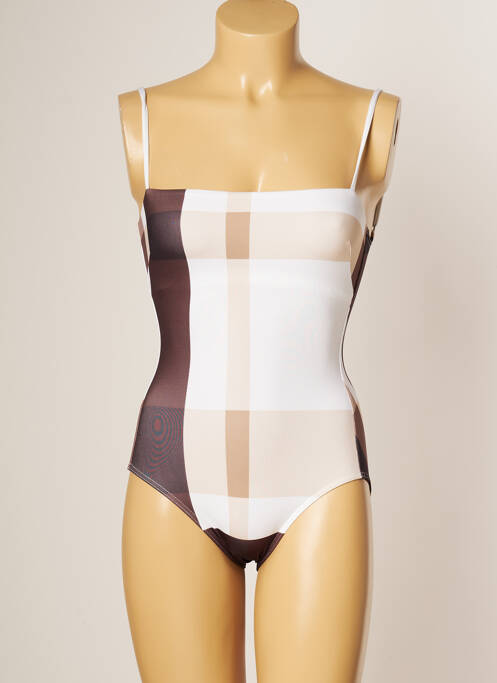 Costum de baie dintr-o singură piesă imprimeu fantezie top bentiță alb IODUS femme