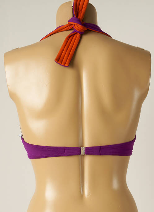 Sutien de costum de baie închidere cu legături de legat top bentiță violet IODUS femme