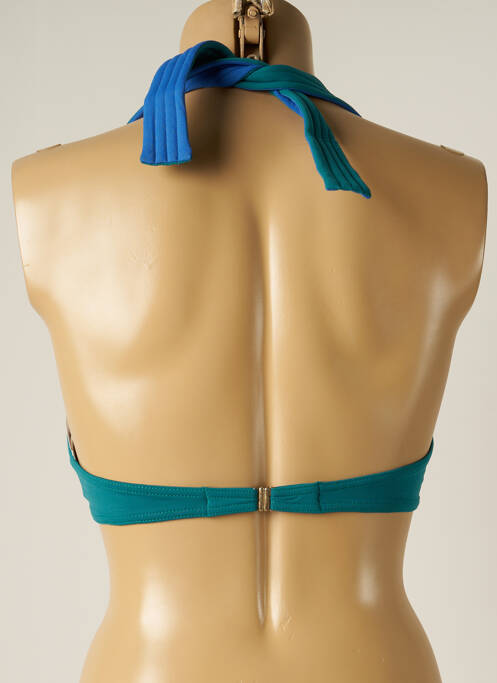 Sutien de costum de baie închidere cu legături de legat top bentiță verde IODUS femme