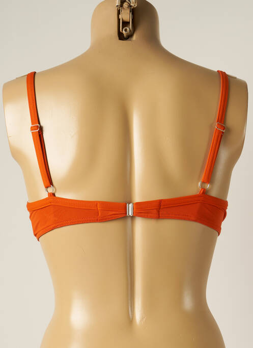 Sutien de costum de baie închidere cu legături de legat sutien balconet cu decolteu înalt portocaliu IODUS femme