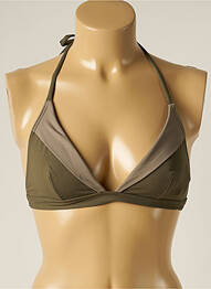 Sutien de costum de baie elasticitate top triunghiuri verde IODUS femme