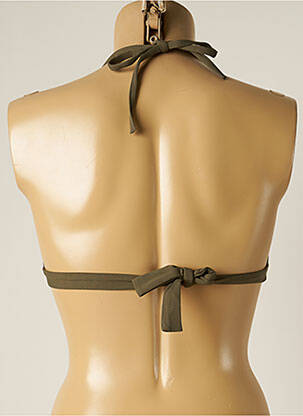 Sutien de costum de baie elasticitate top triunghiuri verde IODUS femeie