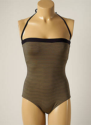 Costum de baie dintr-o singură piesă bretele elastice detașabile maro IODUS femme