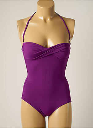 Costum de baie dintr-o singură piesă elasticitate top sutien modelat violet IODUS femeie