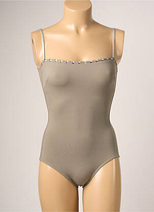 Costum de baie dintr-o singură piesă maro IODUS femeie