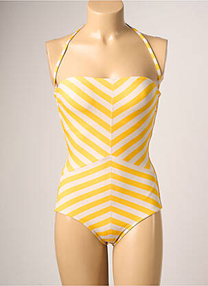 Costum de baie dintr-o singură piesă galben IODUS femeie