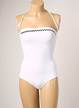 Costum de baie dintr-o singură piesă alb IODUS femeie