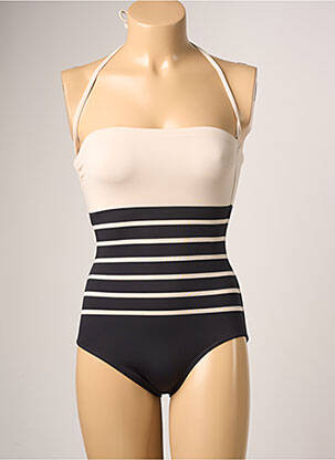 Costum de baie dintr-o singură piesă bretele elastice detașabile negru IODUS femeie