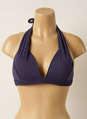 Sutien de costum de baie elasticitate top sutien push-up albastru IODUS femeie