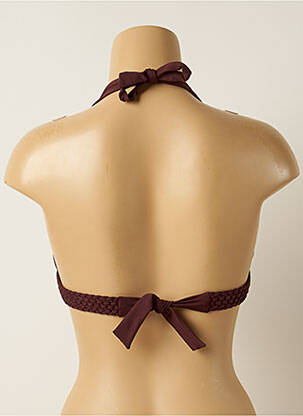 Sutien de costum de baie elasticitate top sutien push-up maro IODUS femeie