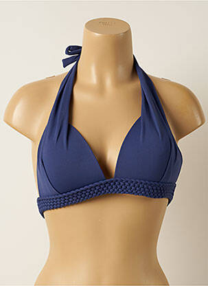Sutien de costum de baie elasticitate top sutien push-up albastru IODUS femeie