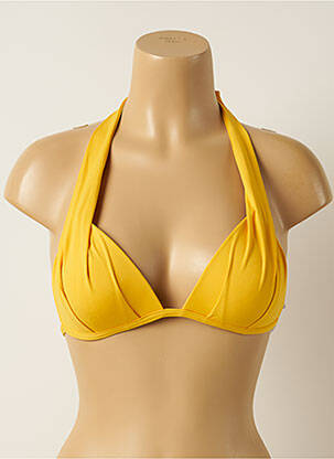 Sutien de costum de baie închidere cu legături de legat top sutien push-up galben IODUS femeie