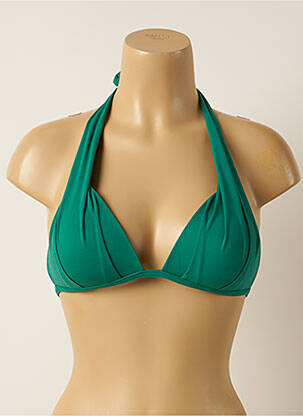 Sutien de costum de baie închidere cu legături de legat top sutien push-up verde IODUS femeie