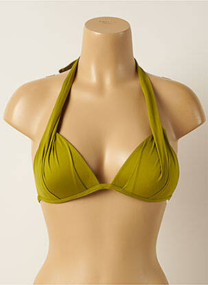 Sutien de costum de baie închidere cu legături de legat top sutien push-up verde IODUS femeie