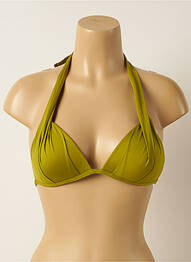 Sutien de costum de baie închidere cu legături de legat top sutien push-up verde IODUS femeie