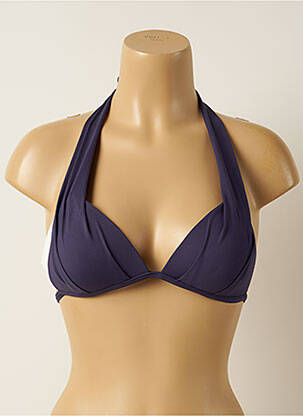 Sutien de costum de baie închidere cu legături de legat top sutien push-up violet IODUS femeie