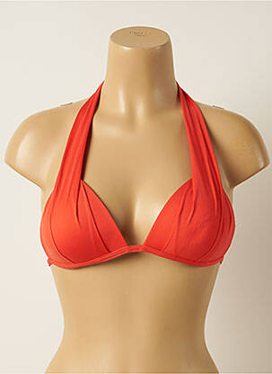 Sutien de costum de baie elasticitate top triunghiuri portocalie IODUS femeie