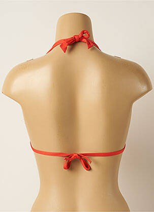 Sutien de costum de baie elasticitate top triunghiuri portocalie IODUS femeie
